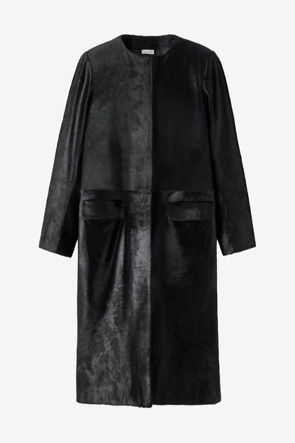 Gemma Pony Coat in Black