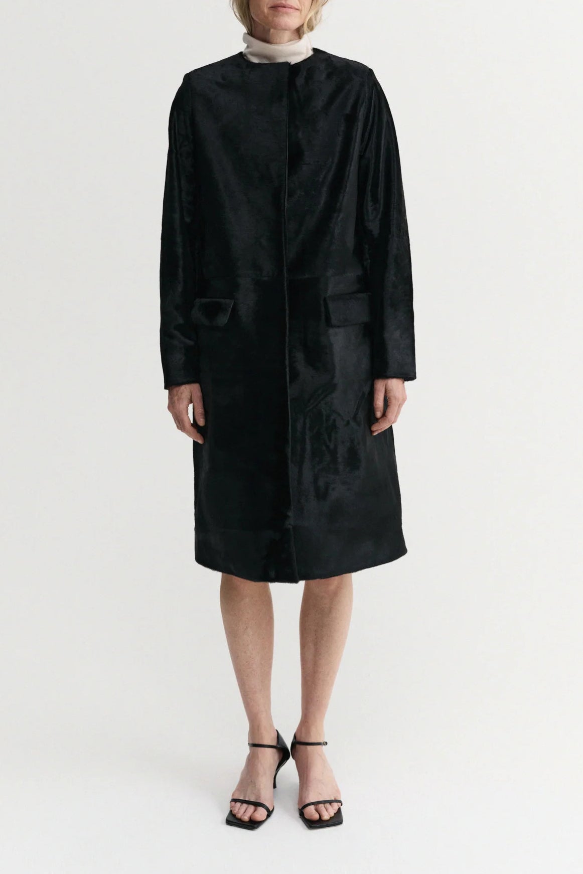 Gemma Pony Coat in Black