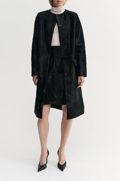 Gemma Pony Coat in Black