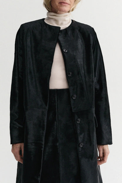 Gemma Pony Coat in Black