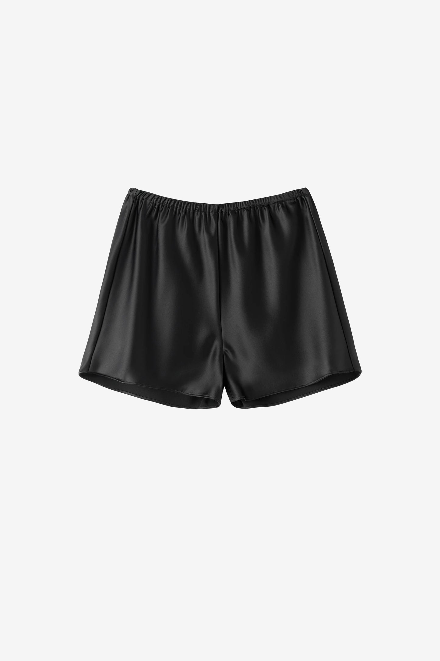 Bim Satin Shorts in Black by Almada Label - Anita Hass