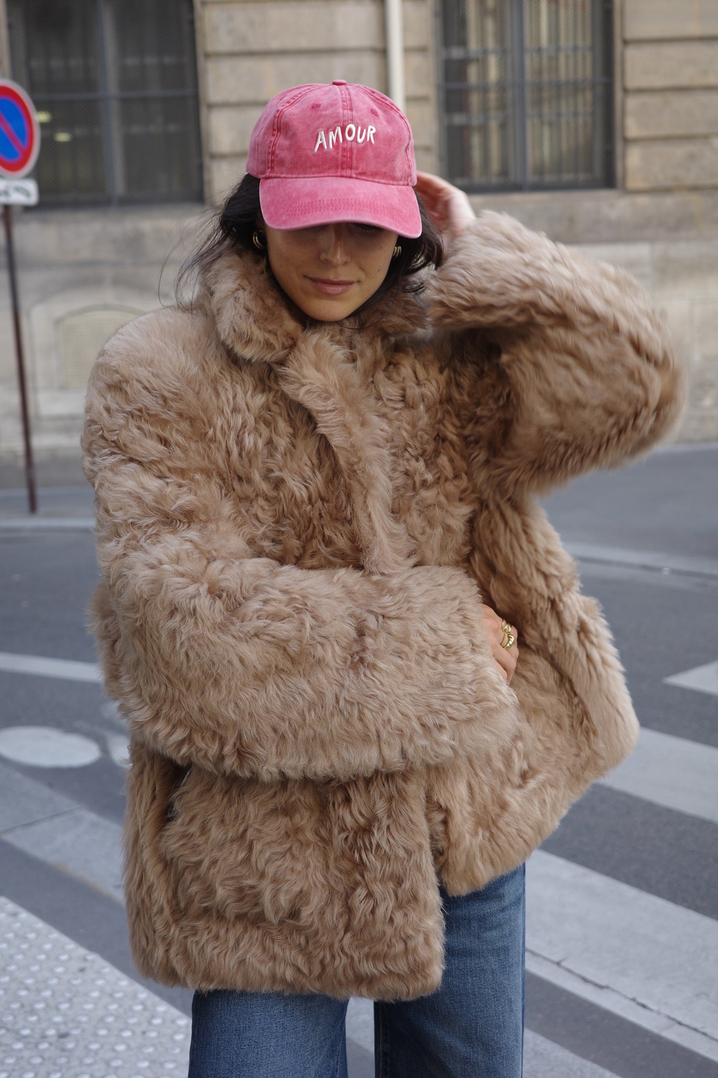 Cap Amour in Washed Red