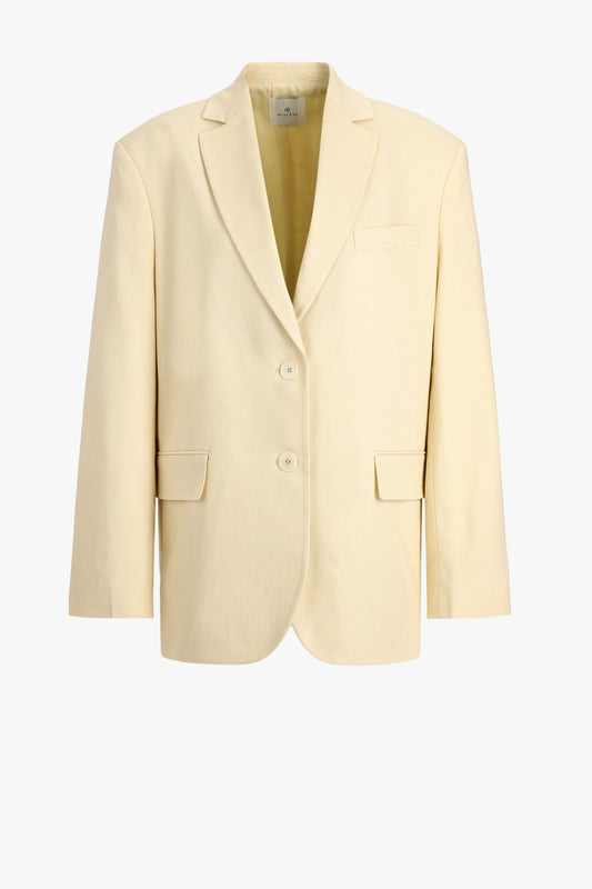 Quinn Blazer in Butter Yellow by Anine Bing - Anita Hass