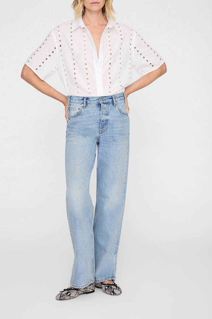 Lincoln Blouse in White by Anine Bing - Anita Hass