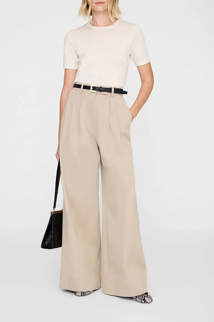 Lou Pants in Beige by Anine Bing - Anita Hass
