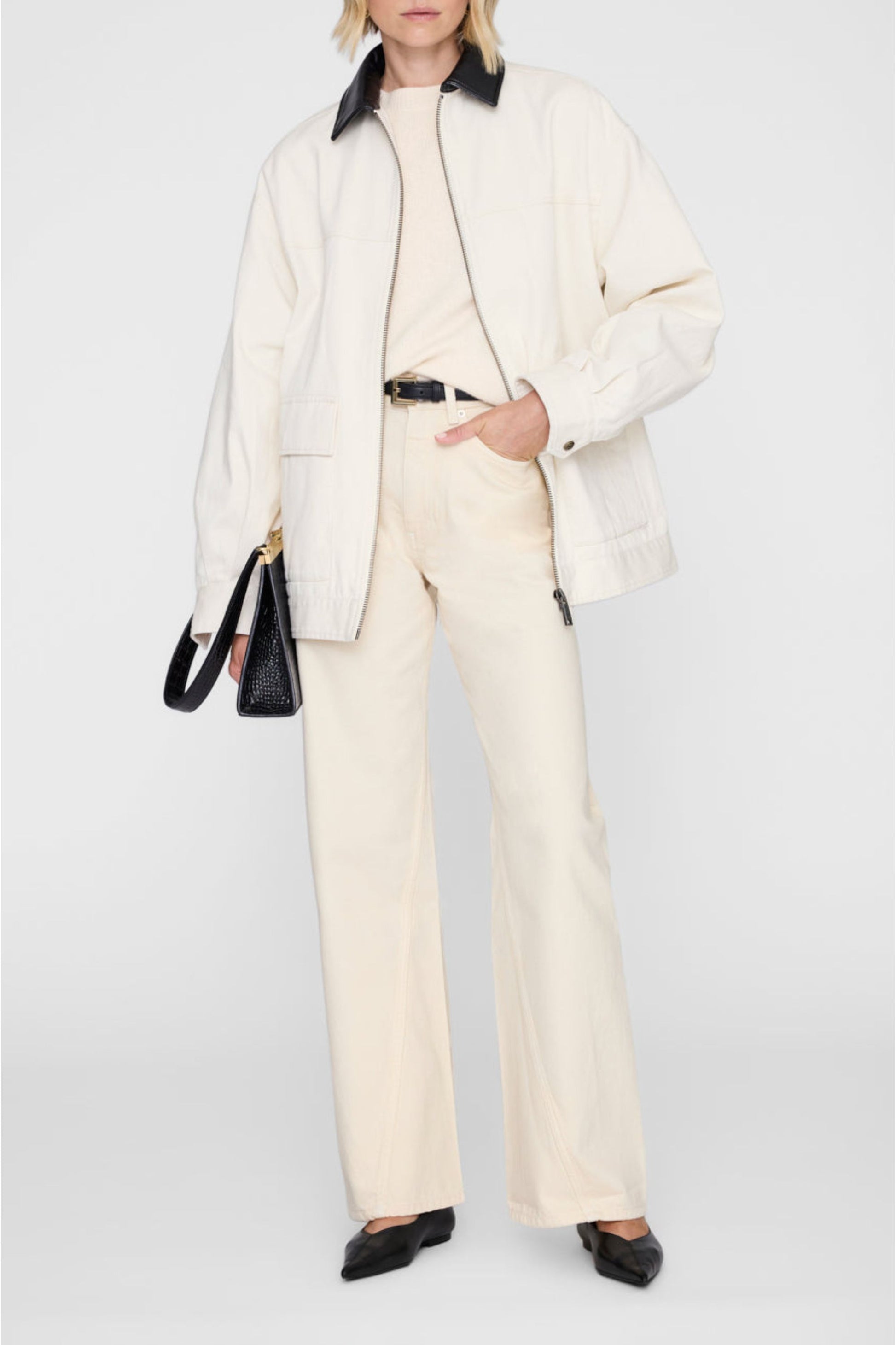 Brie Jeans in Cream by Anine Bing - Anita Hass