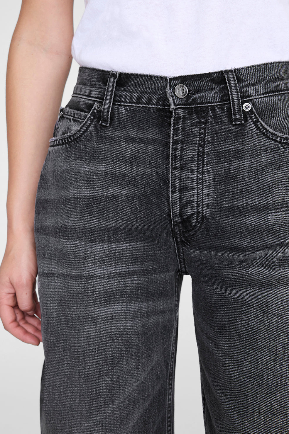 Jeans Fritz in Washed Smoke Grey by Anine Bing - Anita Hass