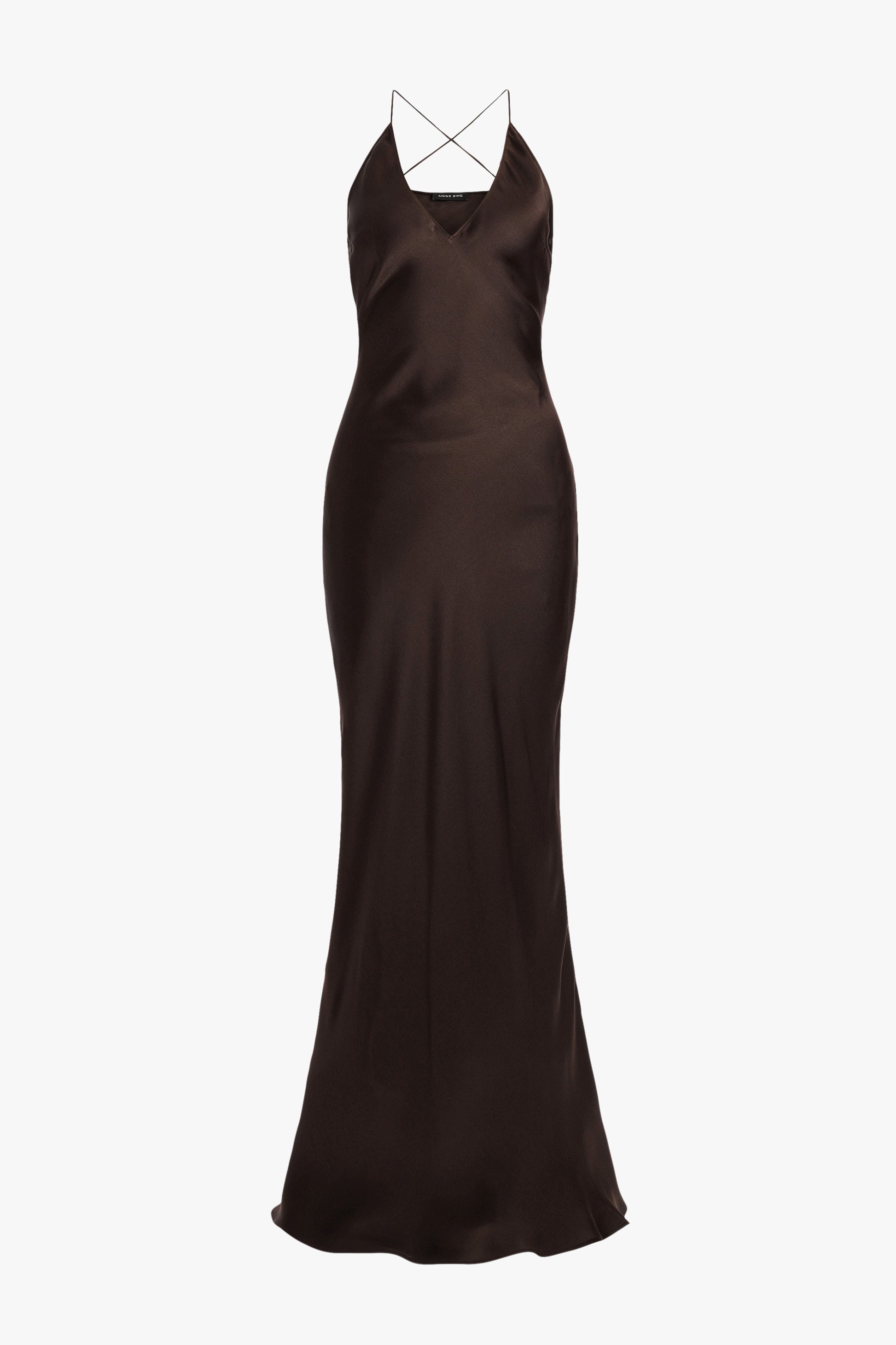 Laurel Dress in Deep Brown by Anine Bing - Anita Hass