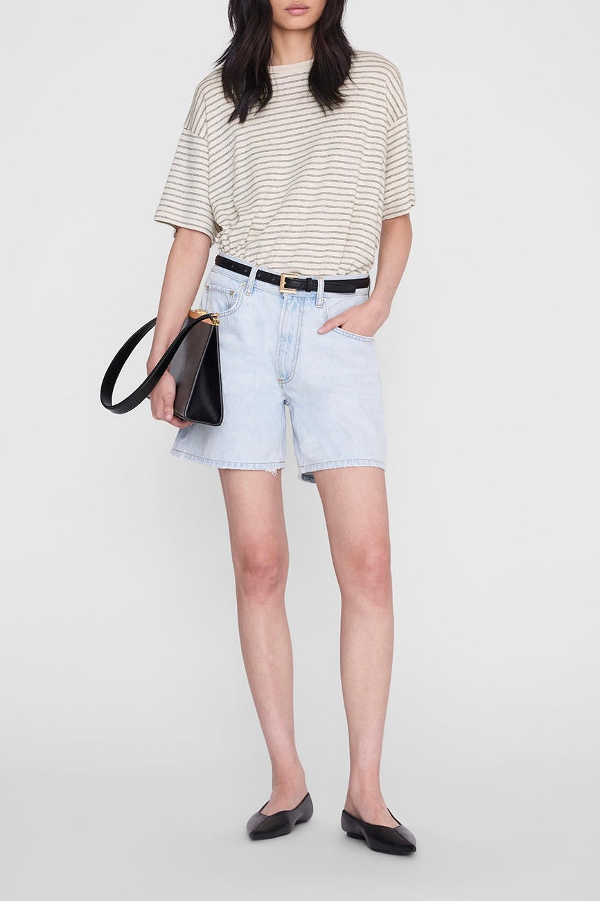 Cade T-Shirt in Black Stripes by Anine Bing - Anita Hass
