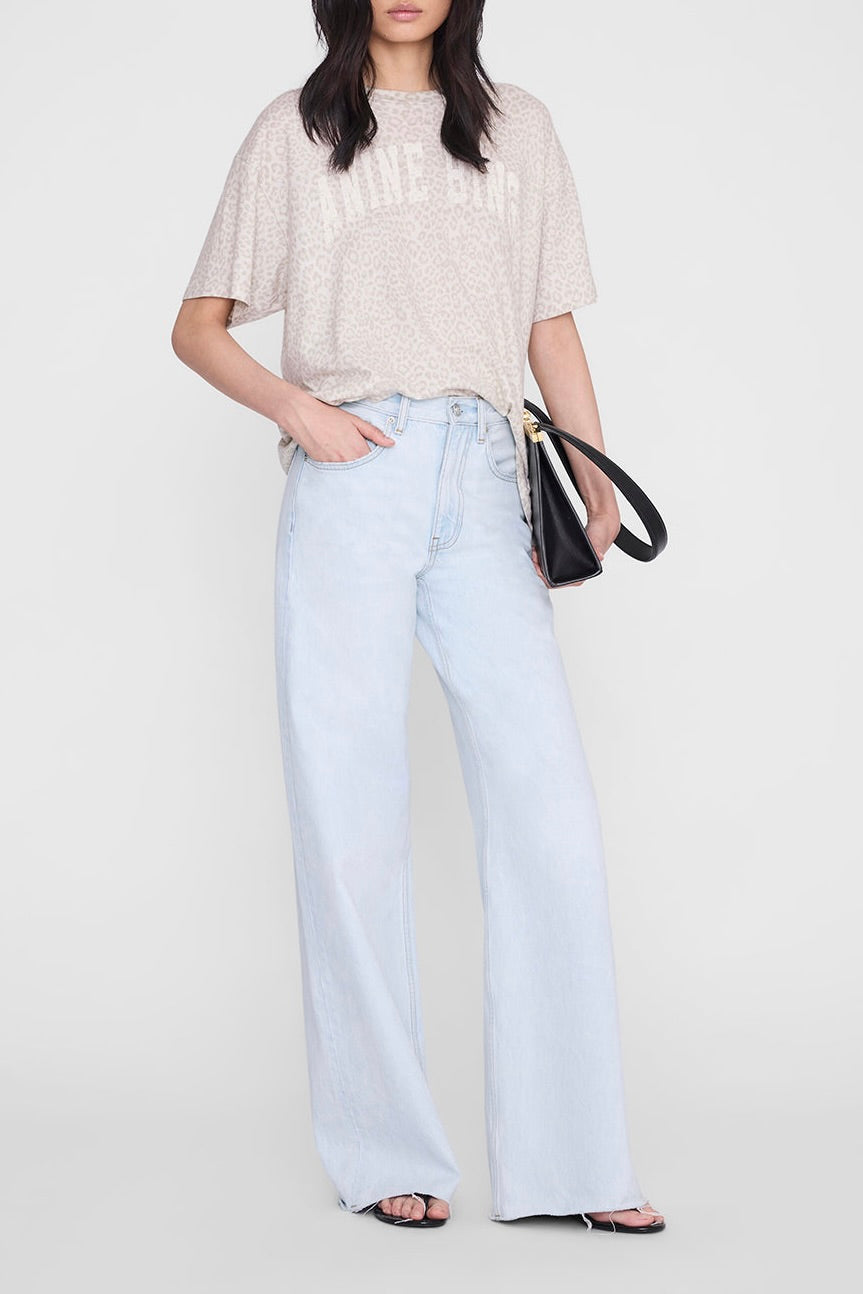 Cade T-Shirt in White Leopard by Anine Bing - Anita Hass