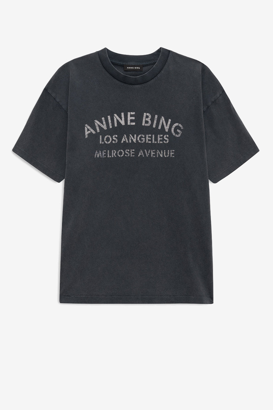 T-shirt Cade Melrose en gris délavé Anine Bing - Anita Hass