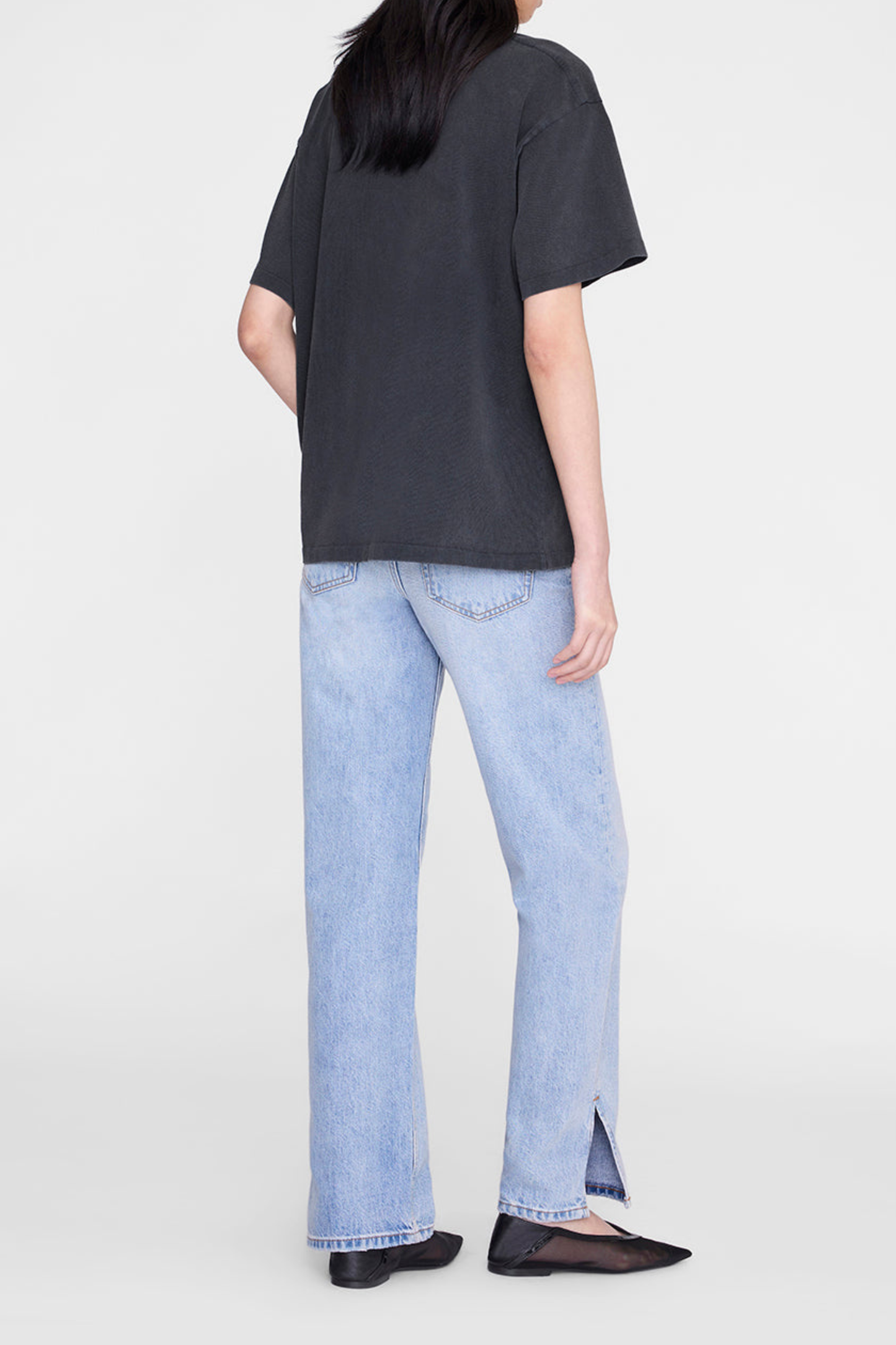 T-shirt Cade Melrose en gris délavé Anine Bing - Anita Hass