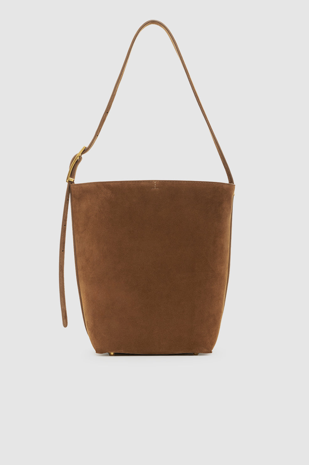 Elly Bucket Bag in Tobacco Suede by Anine Bing - Anita Hass