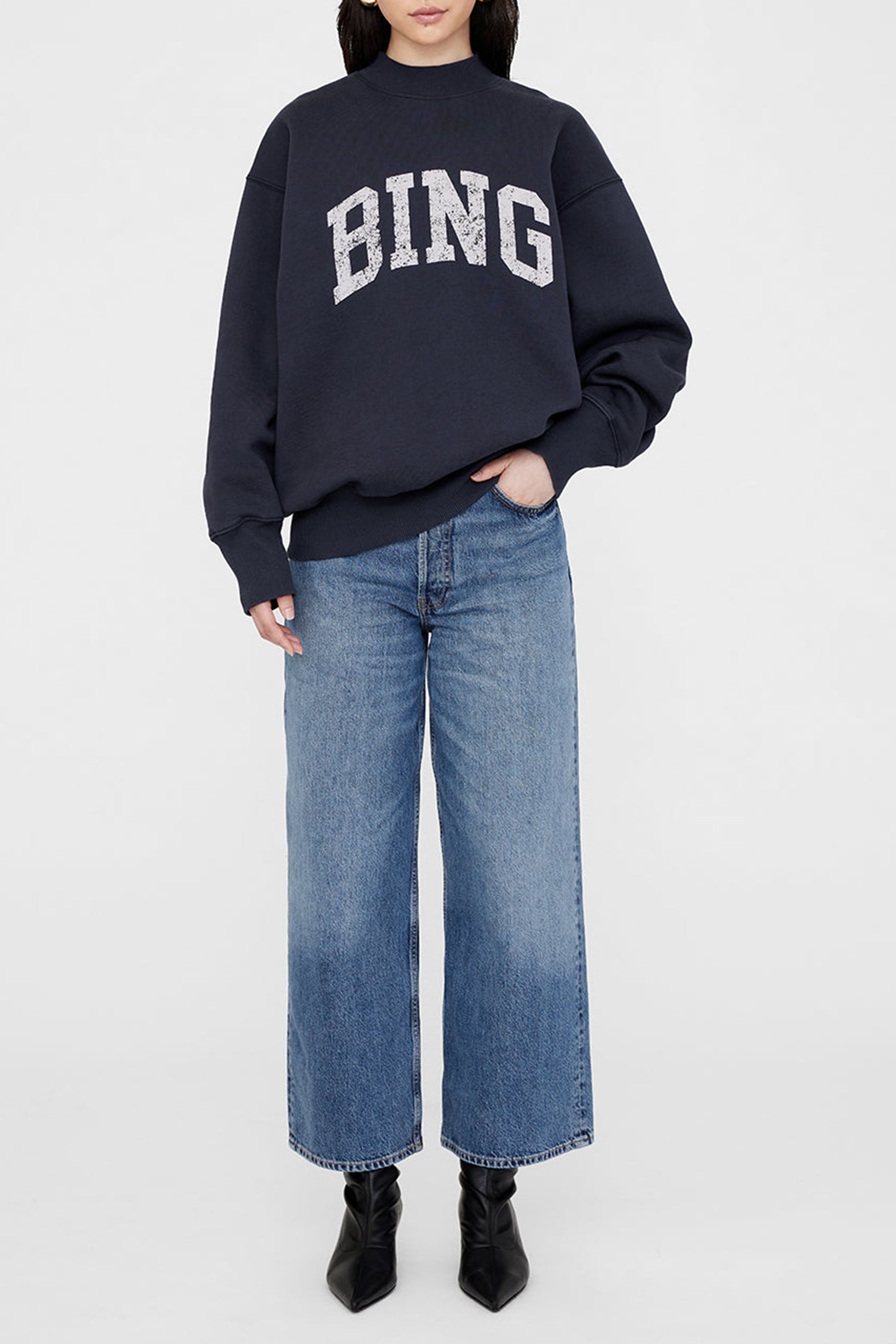 Sweatshirt Bradie in NavyAnine Bing - Anita Hass