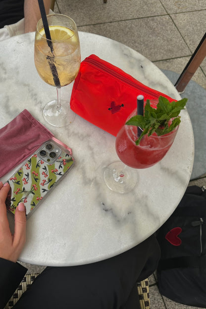 Pouch 'Heart' in Rot NylonAnita Hass - Anita Hass