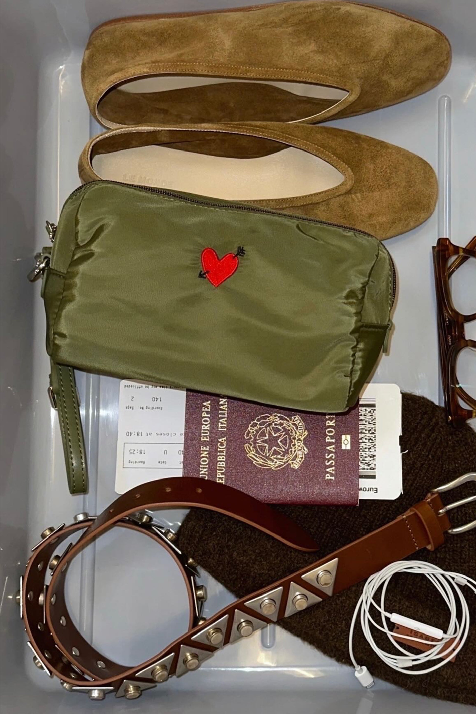 Taschen Set 'Heart' in Oliv NylonAnita Hass - Anita Hass