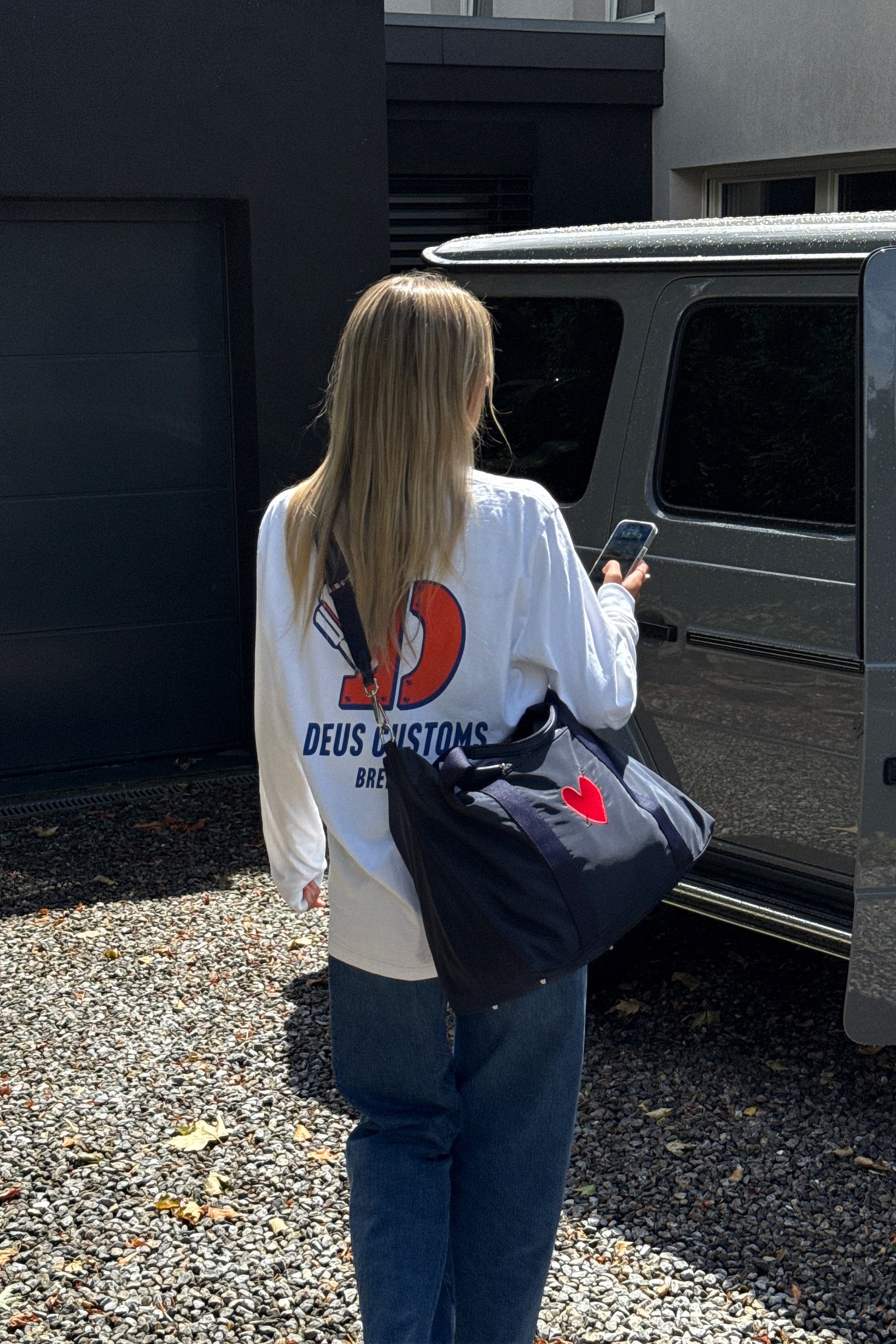 Tasche 'Heart' in Navy NylonAnita Hass - Anita Hass