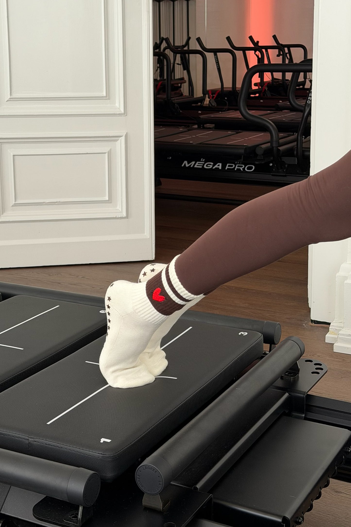 Pilates Socken Glow in Ivory/BraunAnita Hass - Anita Hass