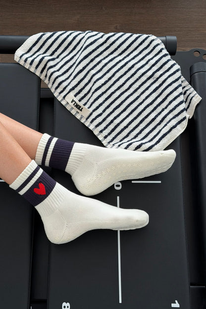 Pilates Socken Glow in Ivory/NavyAnita Hass - Anita Hass
