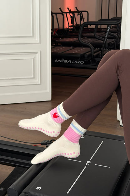 Pilates Socken Glow in Ivory/PinkAnita Hass - Anita Hass