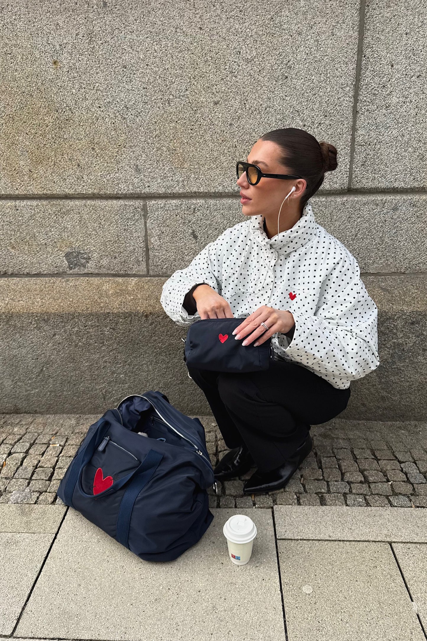 Taschen Set 'Heart' in Navy NylonAnita Hass - Anita Hass