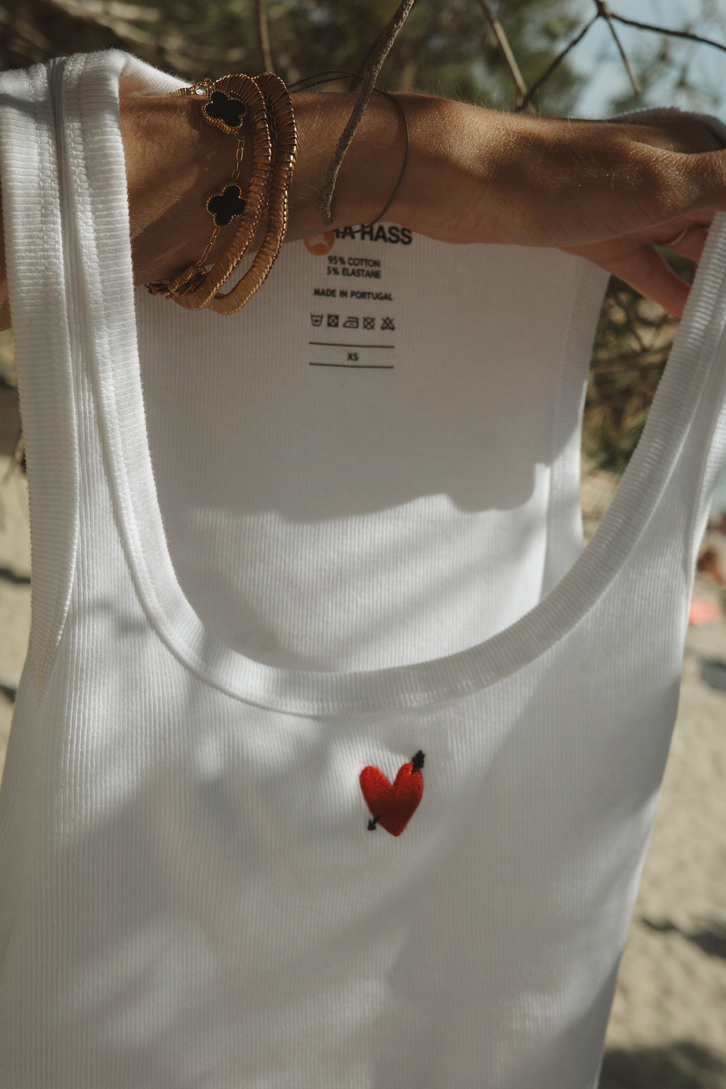 Tank Top 'Heart' in White