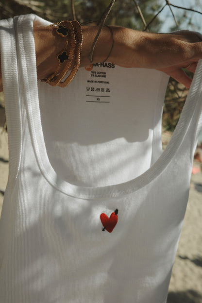 Tank Top 'Heart' in White