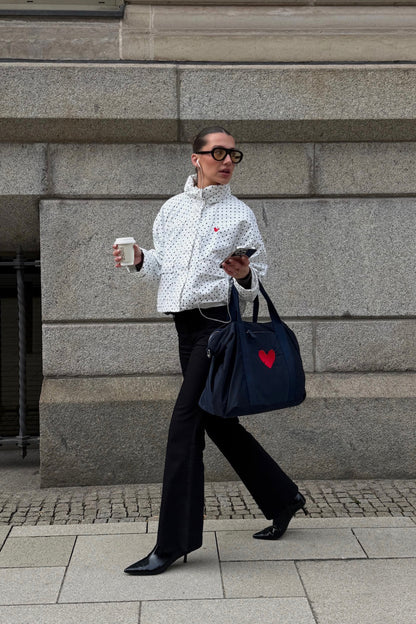 Bag 'Heart' in Navy Nylon