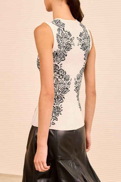 Top Vanna Jacquard in IvoryUlla Johnson - Anita Hass