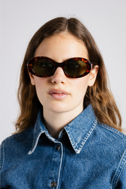 Sunglasses 141 Waverly Pl in Havana/Green