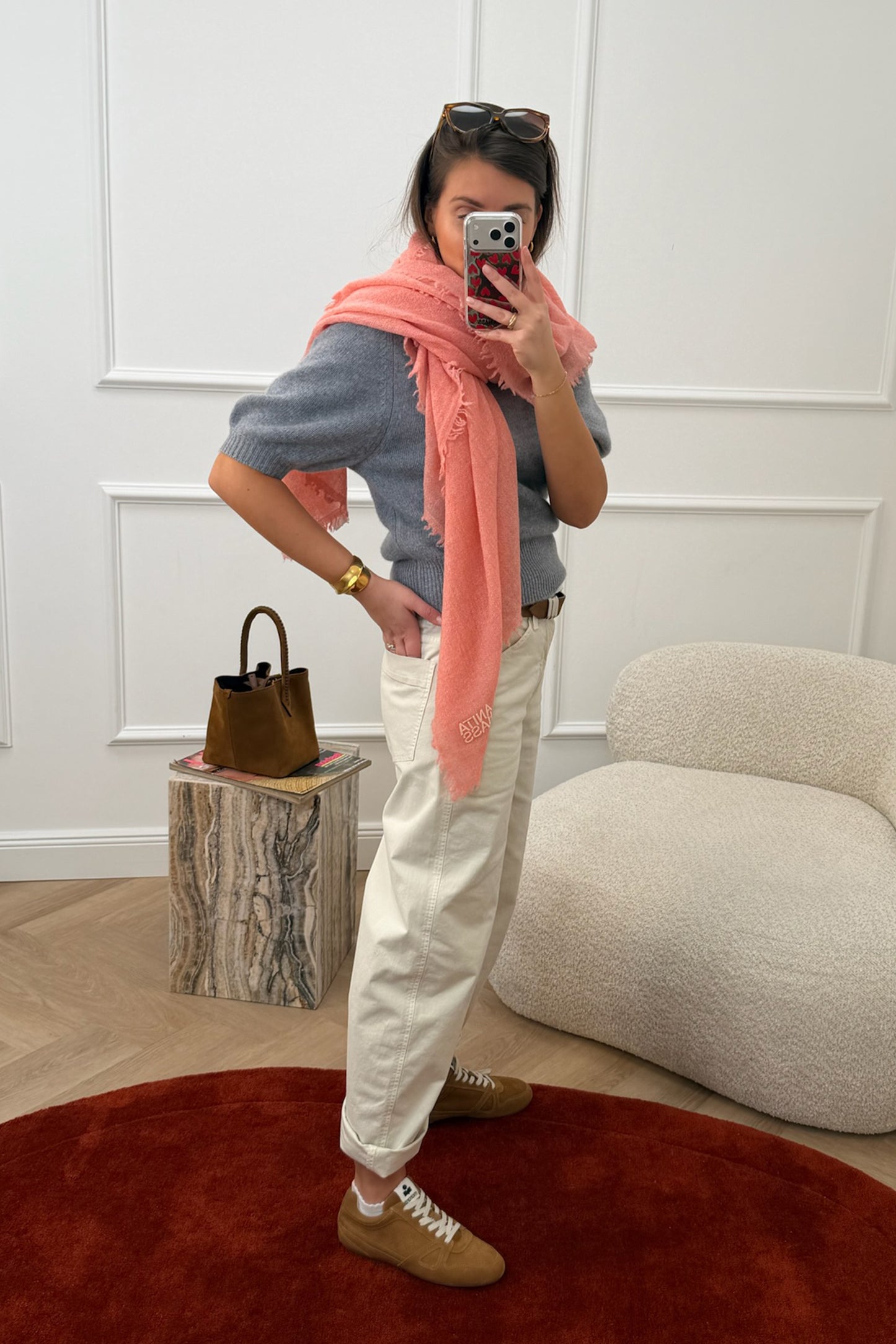 Scarf Pippa in Blush
