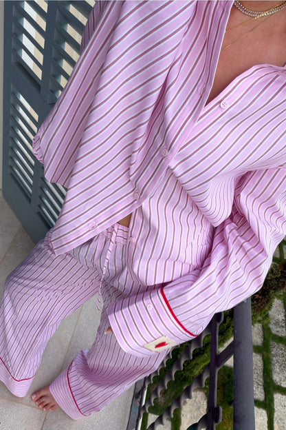 Blouse Daydream in Light Pink/Red