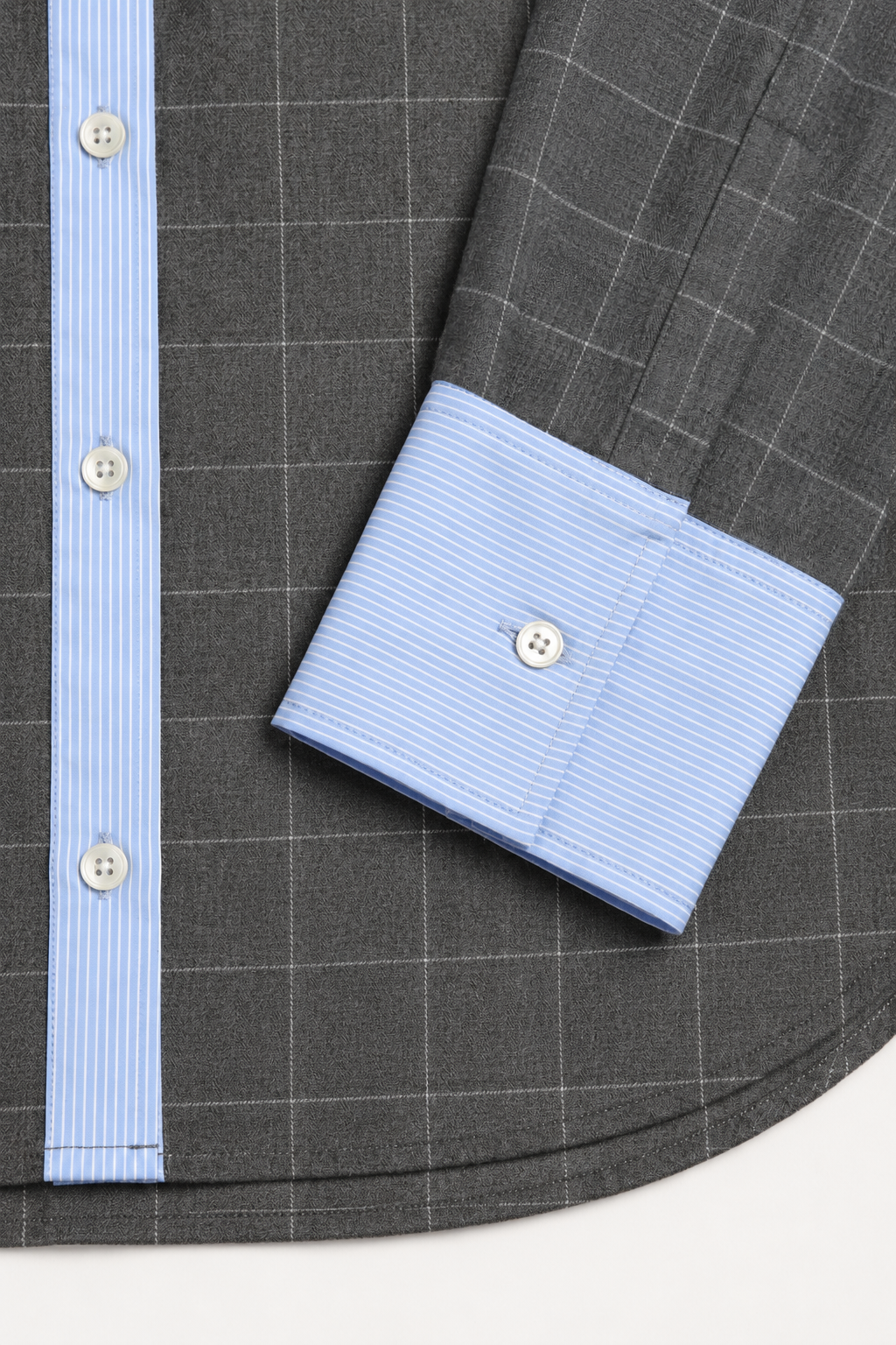Bluse Eleonora in Grau/Blau Anita Hass