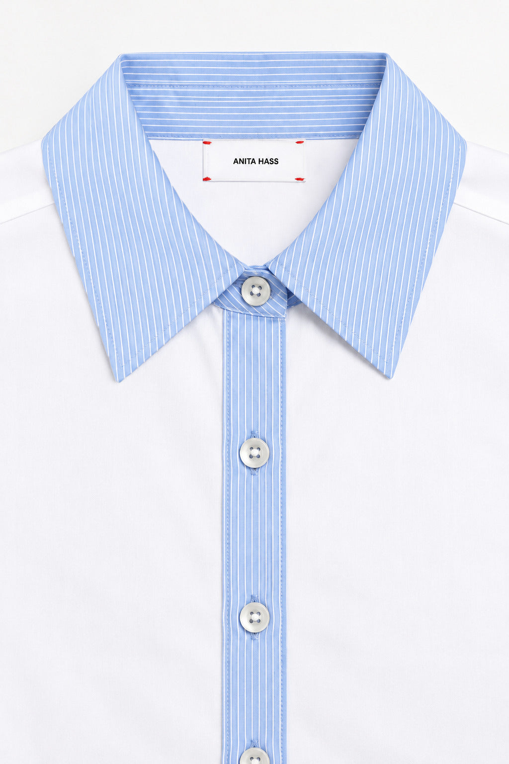 Bluse Eleonora in Weiß/Blau Anita Hass