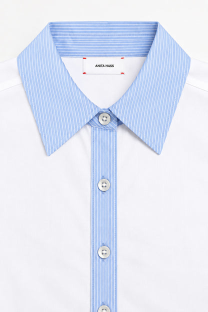 Bluse Eleonora in Weiß/Blau Anita Hass
