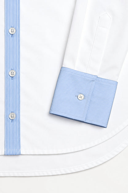 Bluse Eleonora in Weiß/Blau Anita Hass
