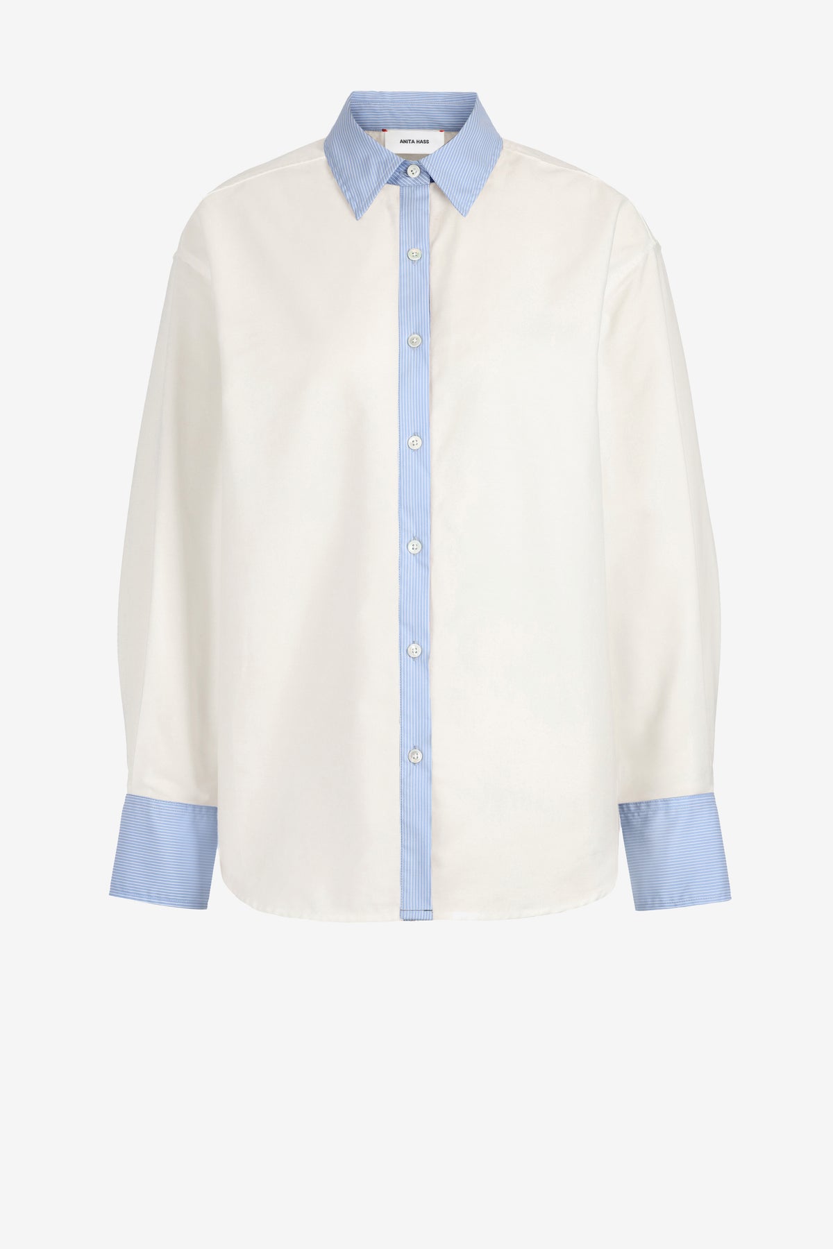Bluse Eleonora in Weiß/Blau Anita Hass