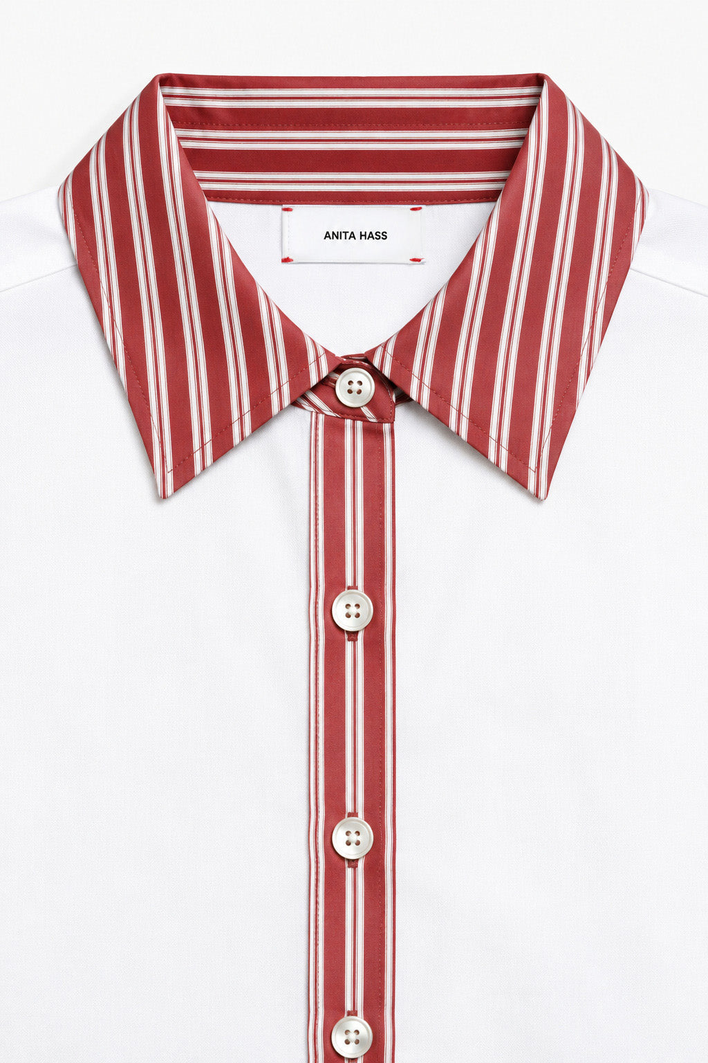 Bluse Eleonora in Weiß/Rot Anita Hass