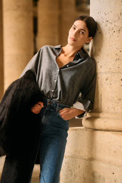 Bluse Klara in Grau Anita Hass