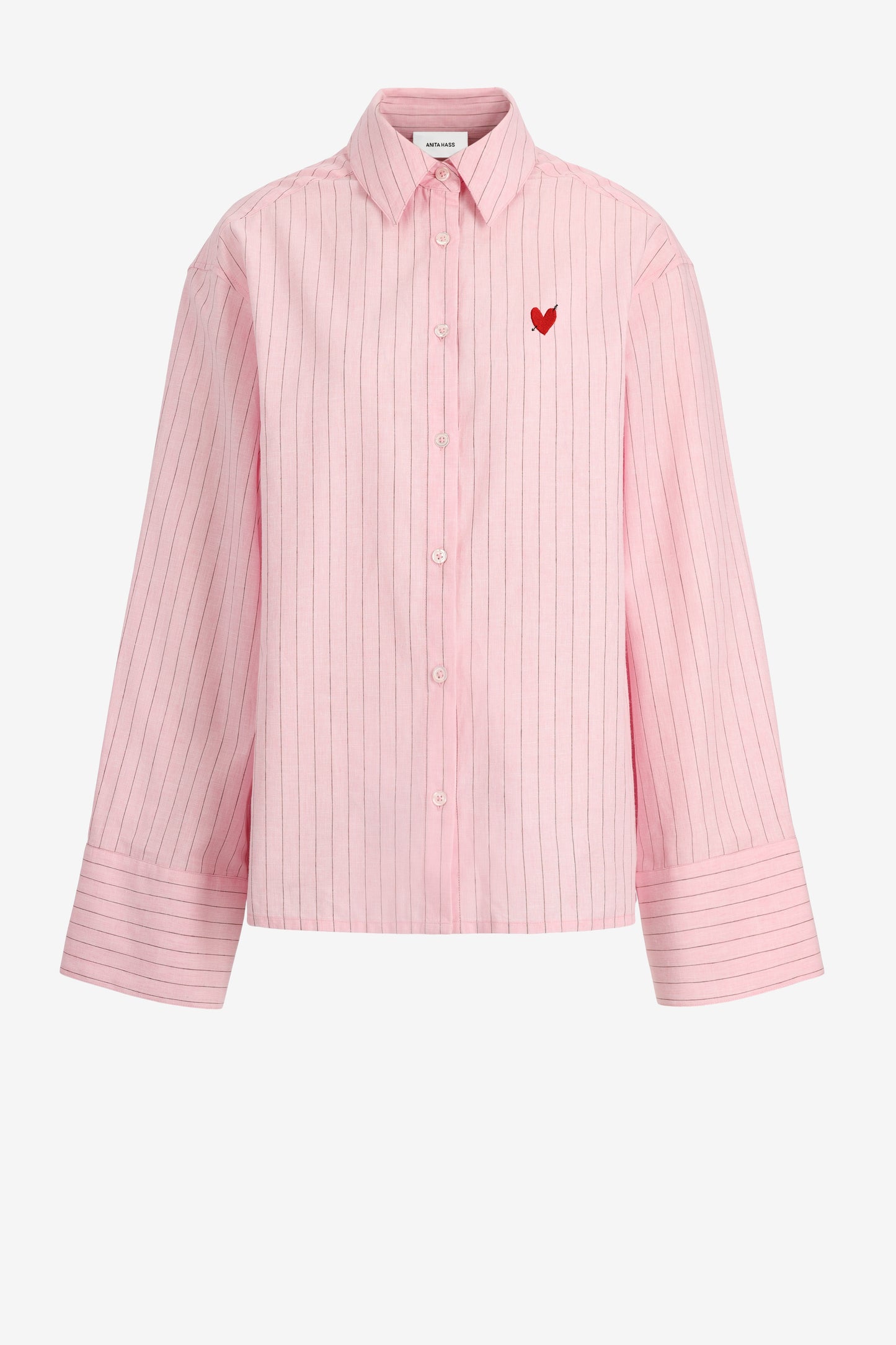 Bluse Linen Love in Rosa/Braun Anita Hass