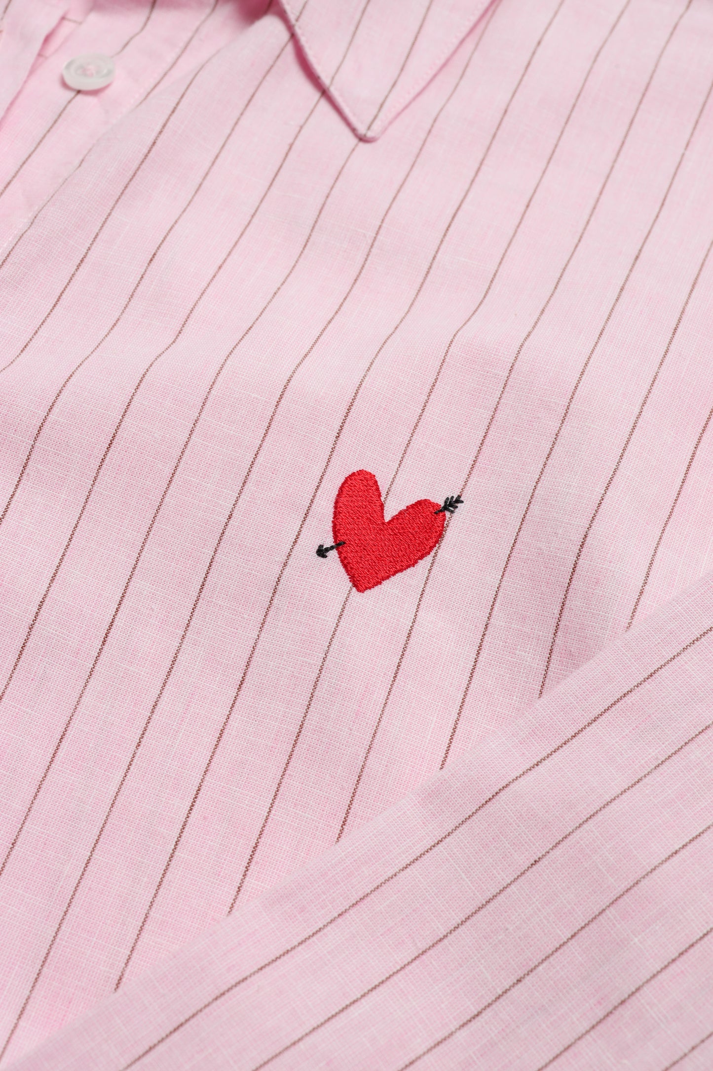 Bluse Linen Love in Rosa/Braun Anita Hass