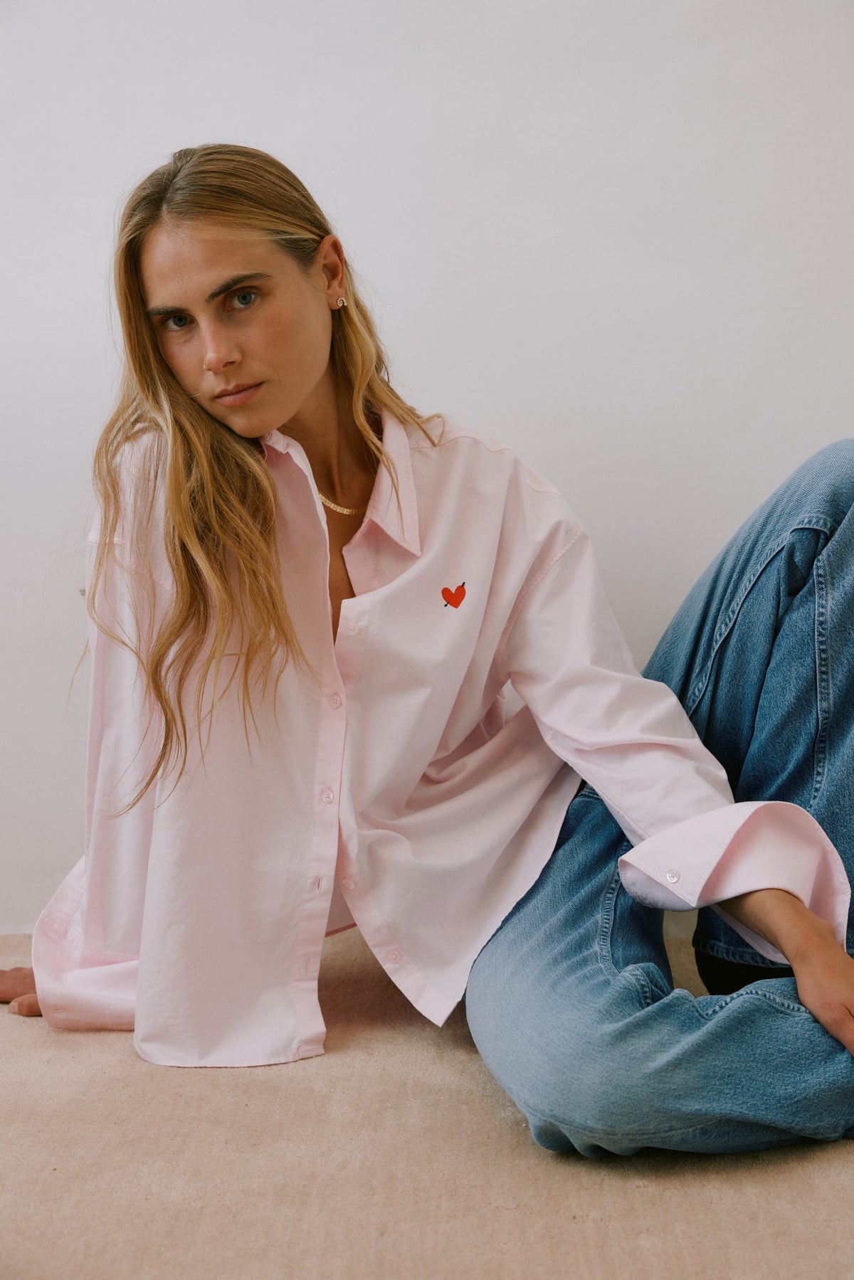 Bluse Oxford in Rosa Anita Hass