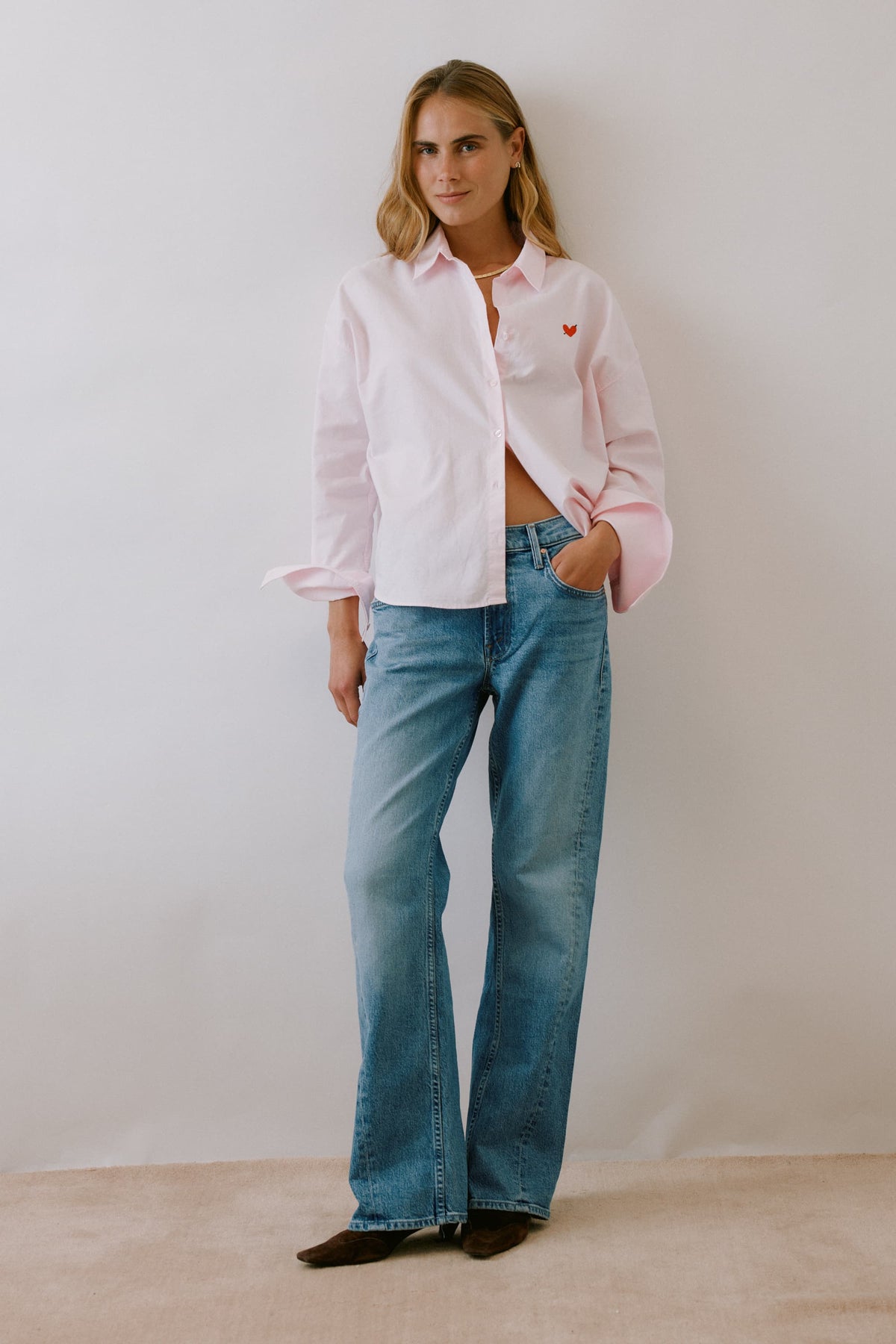 Bluse Oxford in Rosa Anita Hass