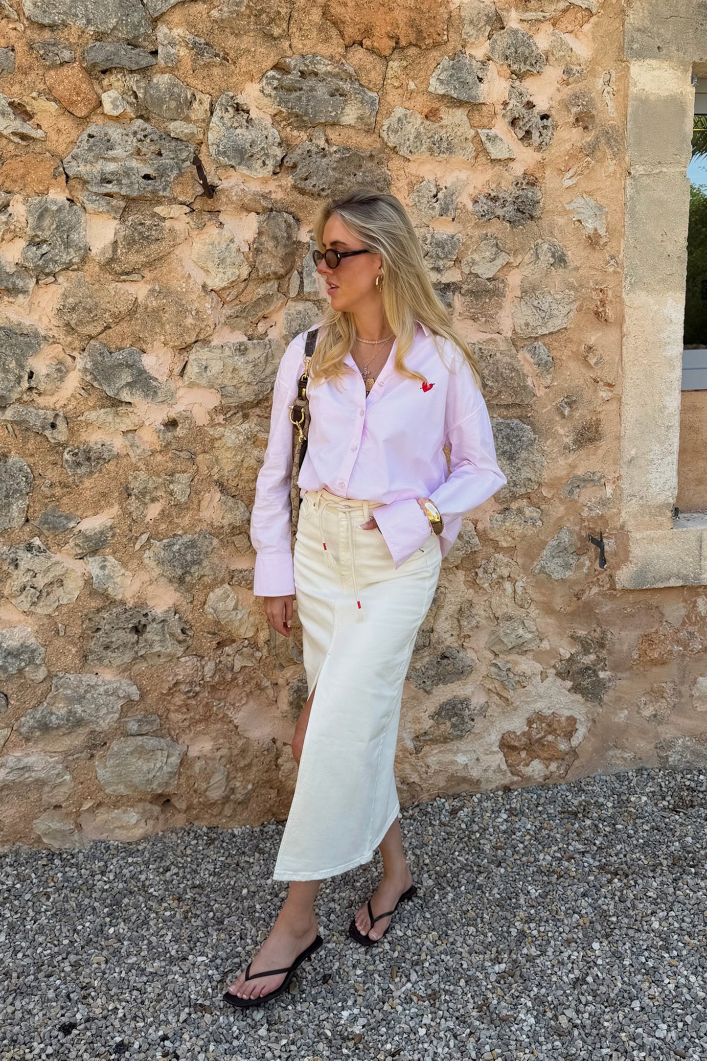 Bluse Oxford in Rosa Anita Hass
