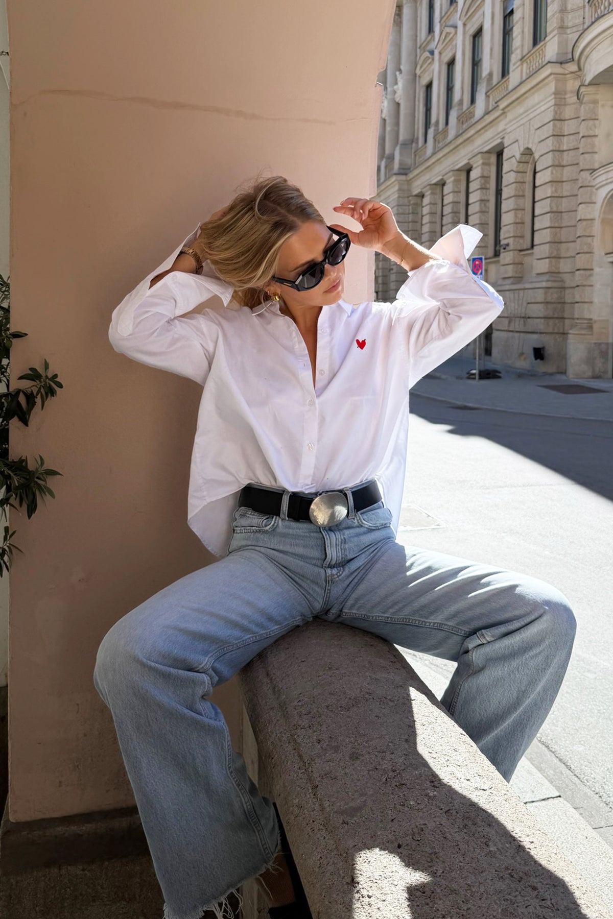 Blouse Oxford in White