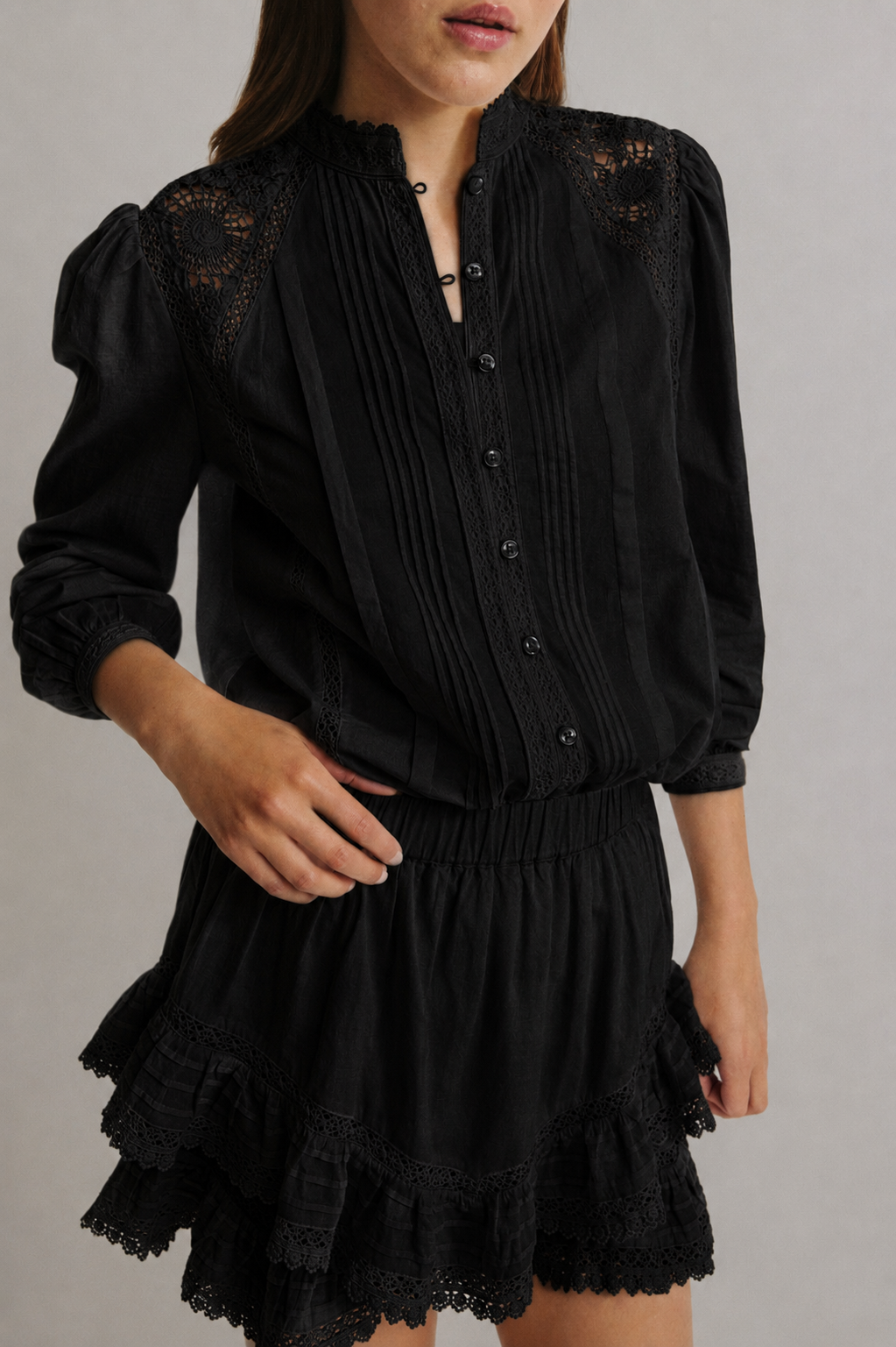 "Skort Romance" in Black by Anita Hass - Anita Hass