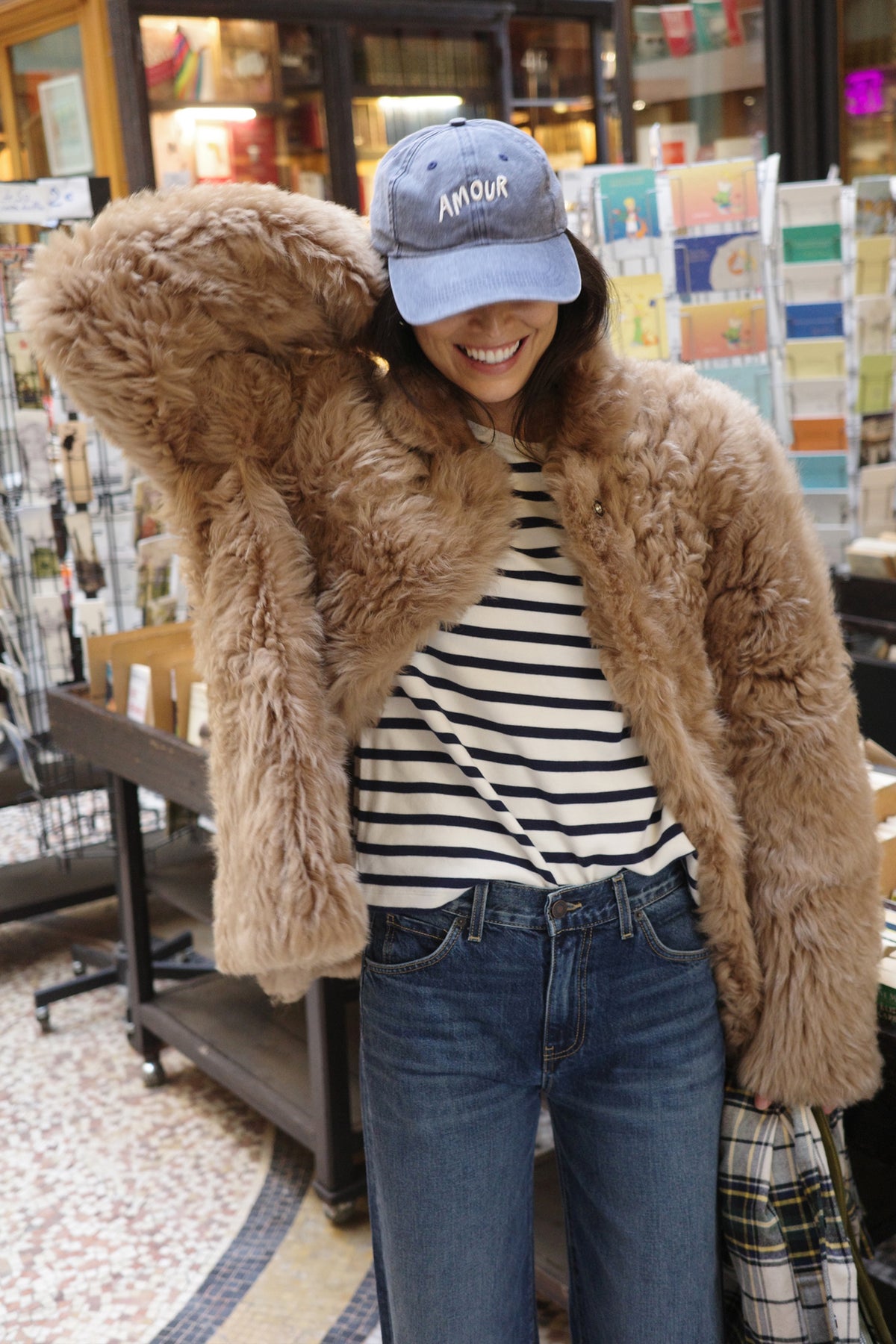 Cap Amour in Washed Navy Anita Hass