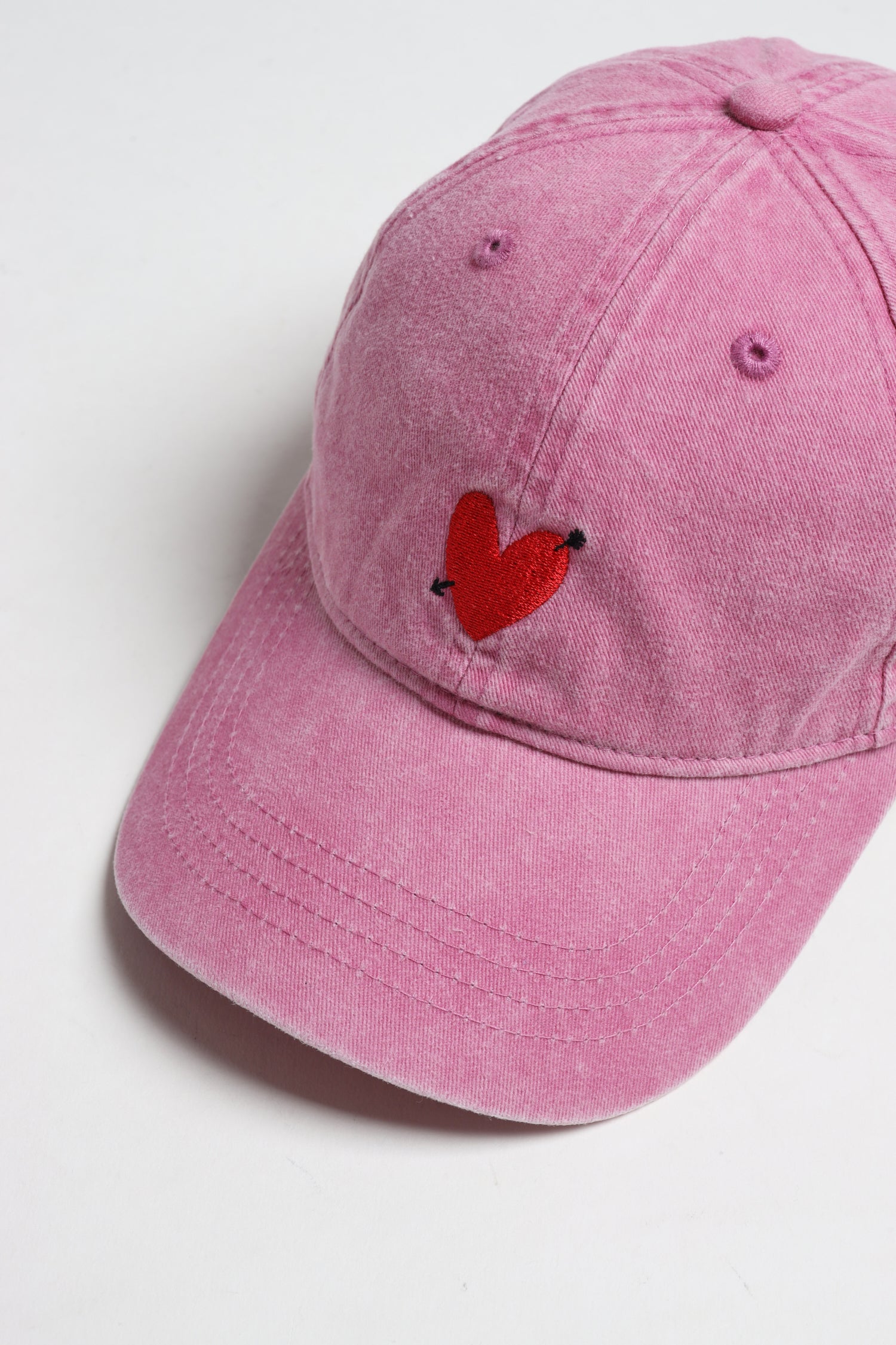 Gorra «Heart» en rosa desgastado — Anita Hass - Anita Hass