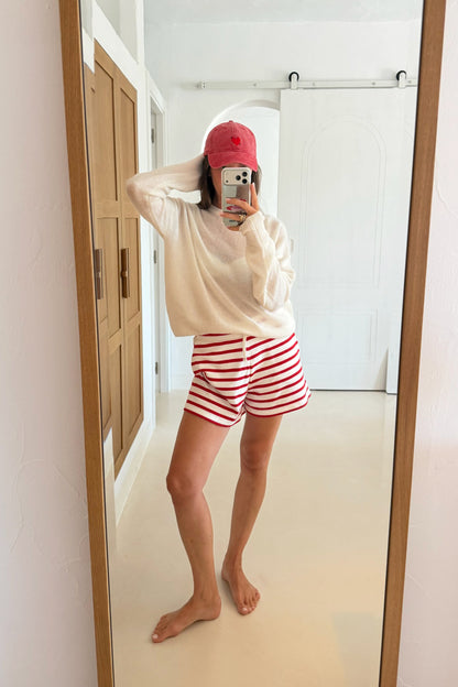Cap Heart in Washed Red