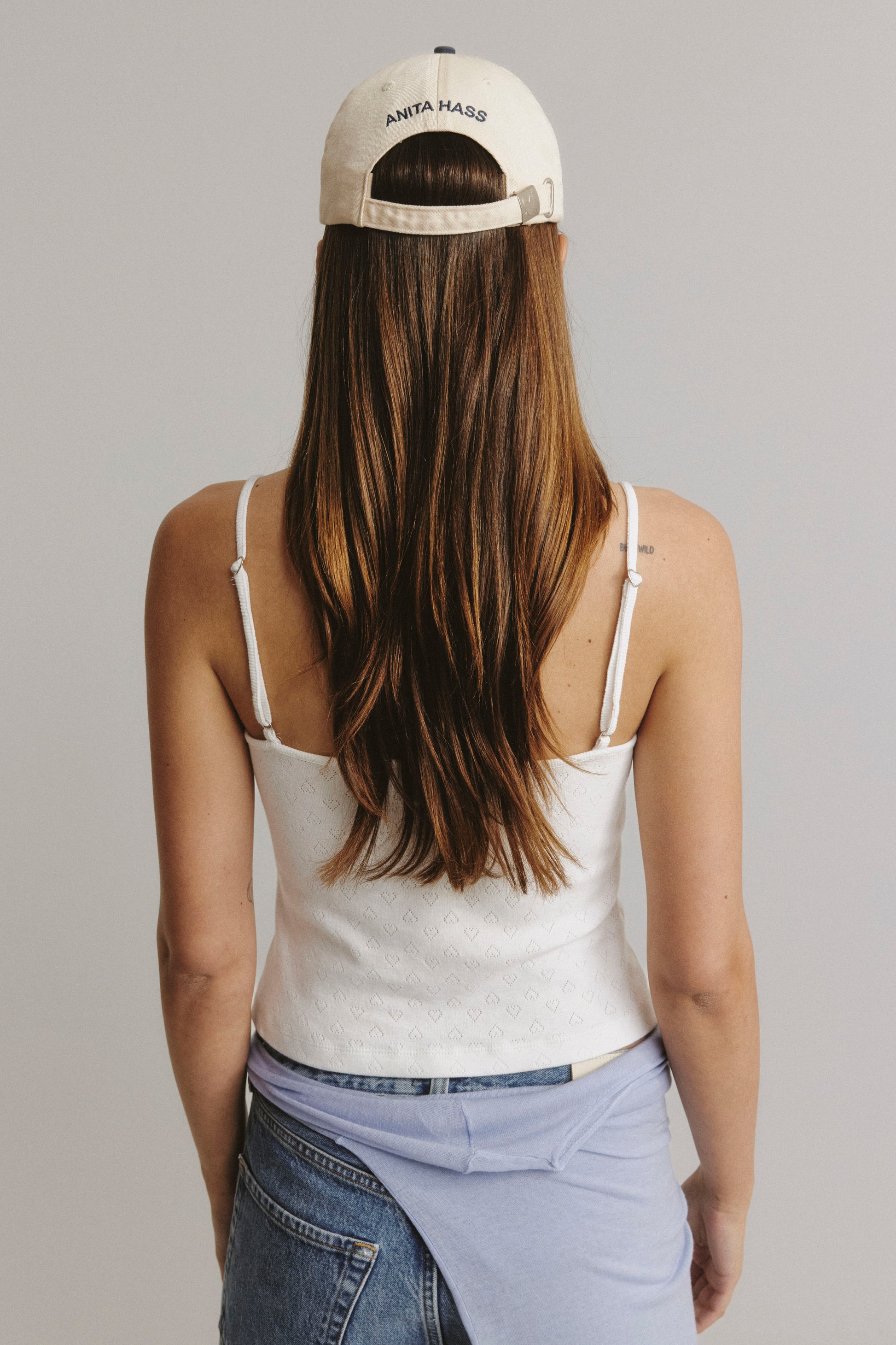 Cap Lucky in Ivory/Navy by Anita Hass - Anita Hass